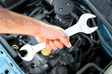 Image showing maintenance a car