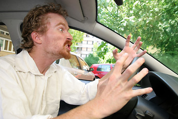 Image showing angry driver 