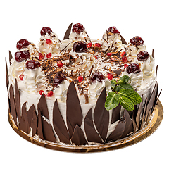 Image showing Whole black forest cake