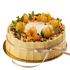 Image showing White chocolate cake