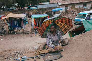 Image showing Begging people on the street, Ethiopia