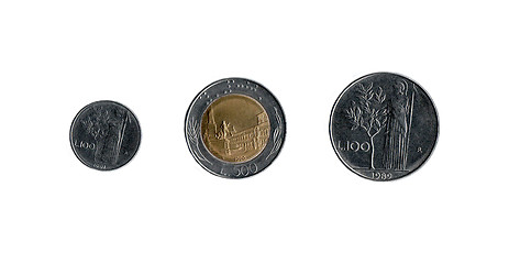 Image showing Italian Coins