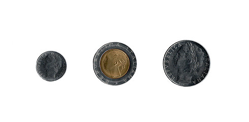 Image showing Italian Coins