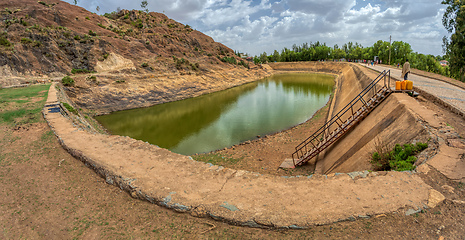 Image showing Queen Of Sheba Swimming Pool, Aksum Ethiopia