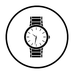 Image showing Business Woman Watch Icon