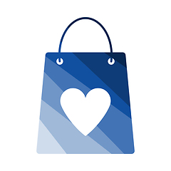 Image showing Shopping Bag With Heart Icon