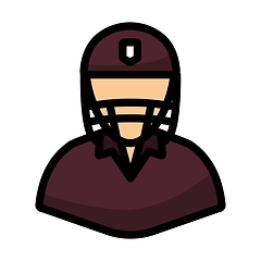 Image showing Cricket Player Icon