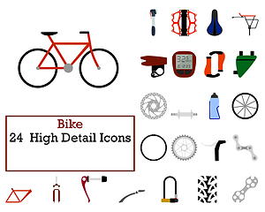 Image showing Bike Icon Set