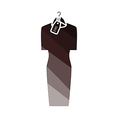 Image showing Dress On Hanger With Sale Tag Icon