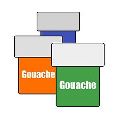 Image showing Gouache Can Icon