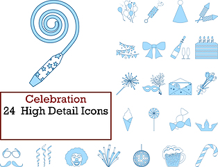 Image showing Celebration Icon Set