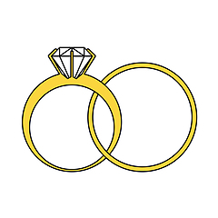 Image showing Wedding Rings Icon