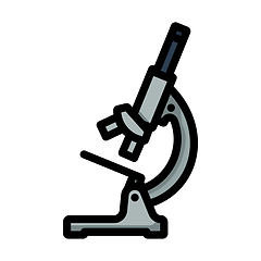 Image showing Icon Of Chemistry Microscope