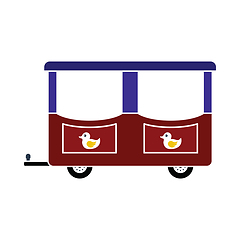 Image showing Wagon Of Children Train Icon