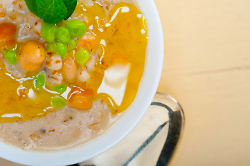 Image showing Hearty Middle Eastern Chickpea and Barley Soup