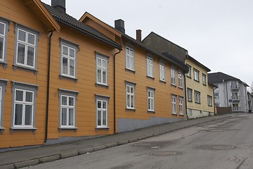 Image showing Yellow wooden house.