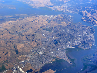 Image showing San Francisco Bay aerial view