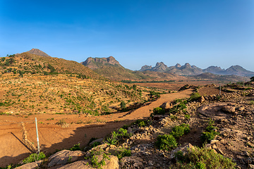 Image showing Ethiopian landscape, Ethiopia, Africa wilderness