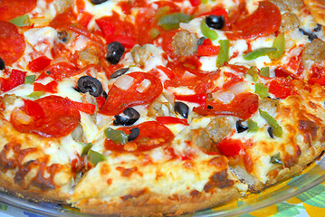 Image showing Pizza close up
