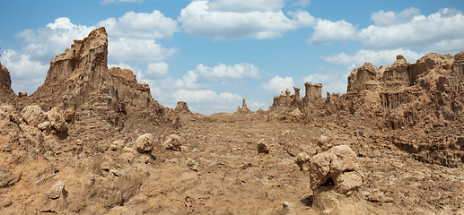 Image showing Rock city in Danakil depression, Ethiopia, Africa