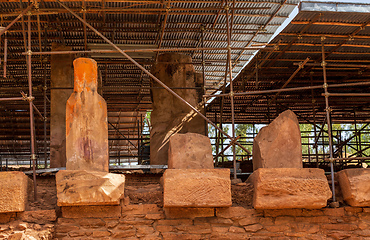 Image showing Ruins of the Grat Beal Gebri temple of Yeha, Ethiopia, Africa