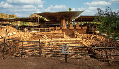 Image showing Ruins of the Grat Beal Gebri temple of Yeha, Ethiopia, Africa