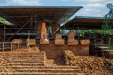 Image showing Ruins of the Grat Beal Gebri temple of Yeha, Ethiopia, Africa