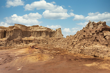 Image showing Rock city in Danakil depression, Ethiopia, Africa