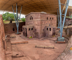 Image showing House of the Cross church, Lalibela, Ethiopia, Africa