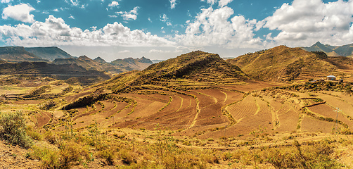 Image showing Ethiopian landscape, Ethiopia, Africa wilderness