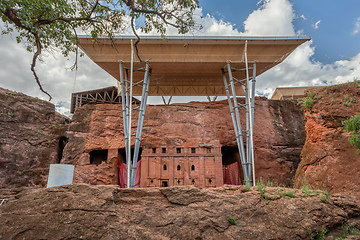 Image showing Bete Abba Libanos Rock-Hewn Church, Lalibela, Ethiopia