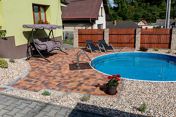 Image showing small home swimming pool