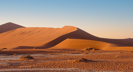 Image showing sand dunes at Sossusvlei, Namibia