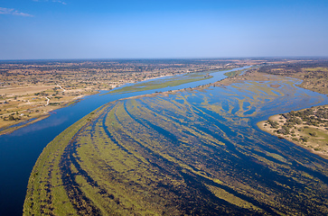 Image showing Okavango delta river in north Namibia, Africa