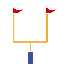 Image showing American Football Goal Post Icon