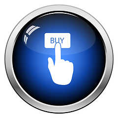 Image showing Finger Push The Buy Button Icon