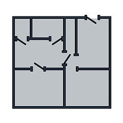 Image showing Icon Of Apartment Plan