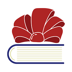 Image showing Book With Ribbon Bow Icon
