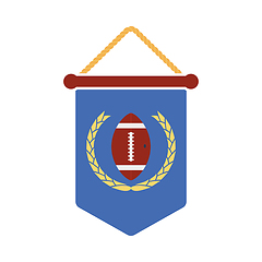 Image showing American Football Pennant Icon