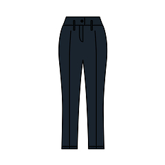 Image showing Business Woman Trousers Icon