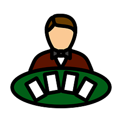 Image showing Casino Dealer Icon