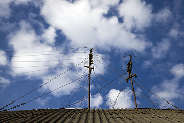 Image showing television antennas