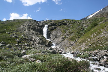 Image showing Waterfall in Jotunheimen