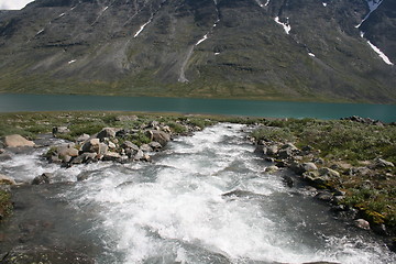 Image showing River running into Russvatnet