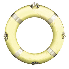 Image showing Vintage looking Lifebuoy