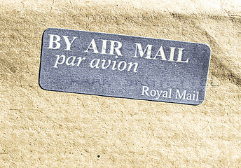 Image showing Vintage looking Airmail picture