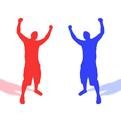 Image showing Red Versus Blue