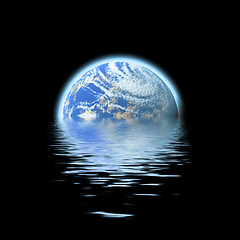 Image showing earth submerged