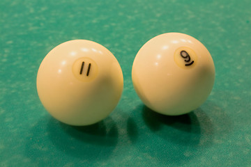 Image showing 2 Billiard spheres