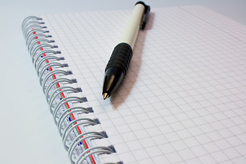 Image showing Notebook and pen